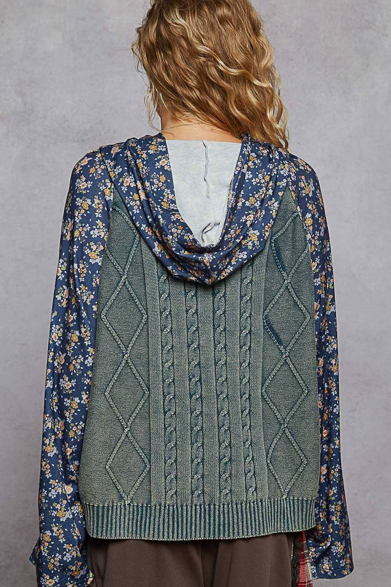 Embroidered Floral Knitted Sweater