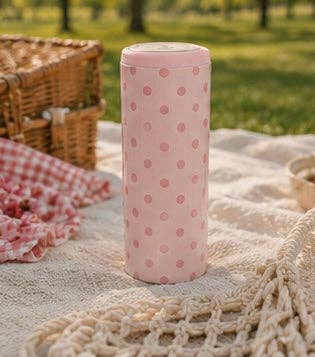 Hard Cooling Can in Pink Polka Dot