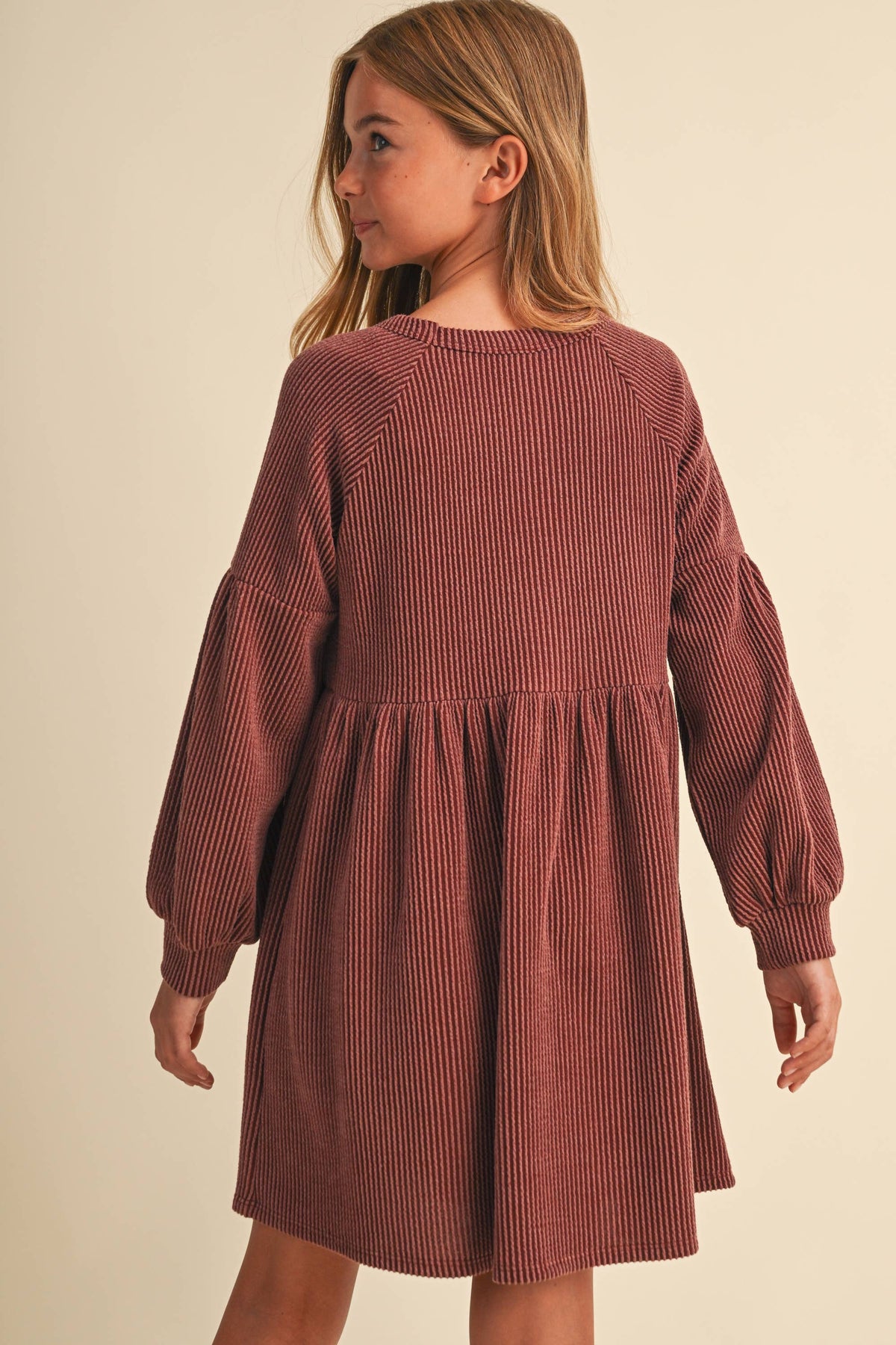 TWEEN GIRLS BABYDOLL KNIT DRESS
